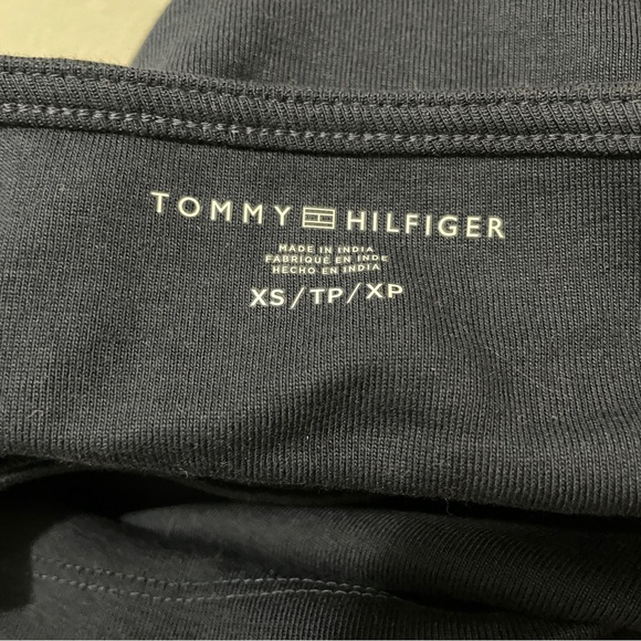 Tommy Hilfiger Women’s Short Sleeve Tabitha Square Neck Tee - Navy Extra Small 💖 - Picture 8 of 13